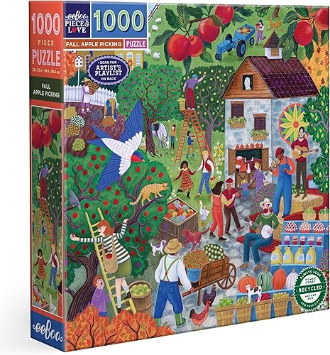 Miniatura 8 de eeBoo Rompecabezas de 1000 piezas, rompecabezas de ramo de verano para adultos, cuadrado de 23 x 23 pulgadas, fabricado con tablero reciclado y