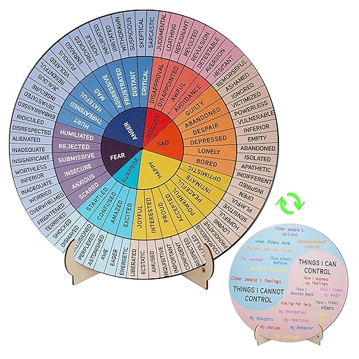 Feelings Wheel Therapy Decor
