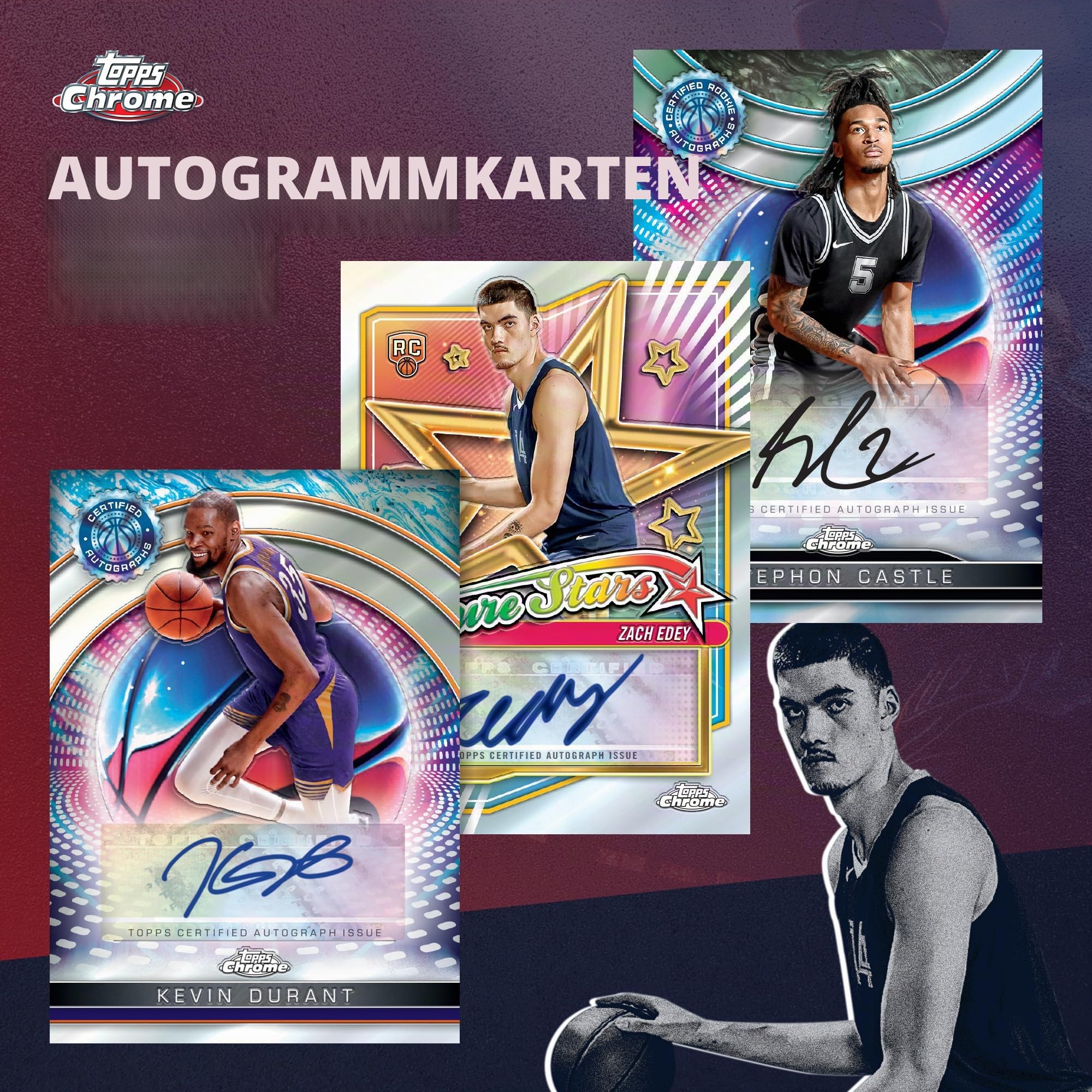 2024-25 Topps Chrom-Basketball, werksseitig versiegelt, Vorteilsbox