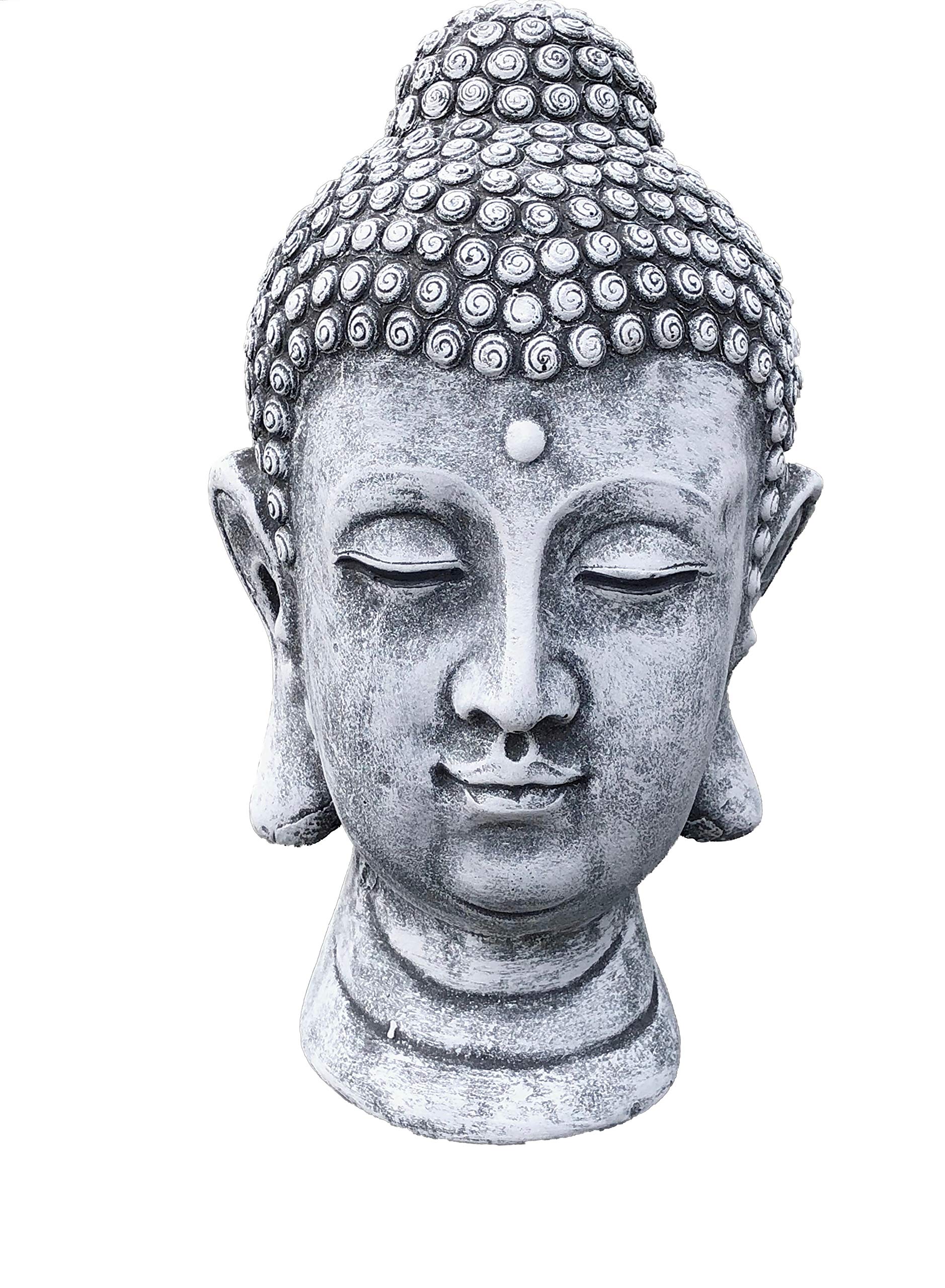 stoneandstyle Figurine de Pierre Statue tête de Bouddha Shiva, sont expédiés, au Gel Jusque -30 °c, en Massif Pierre