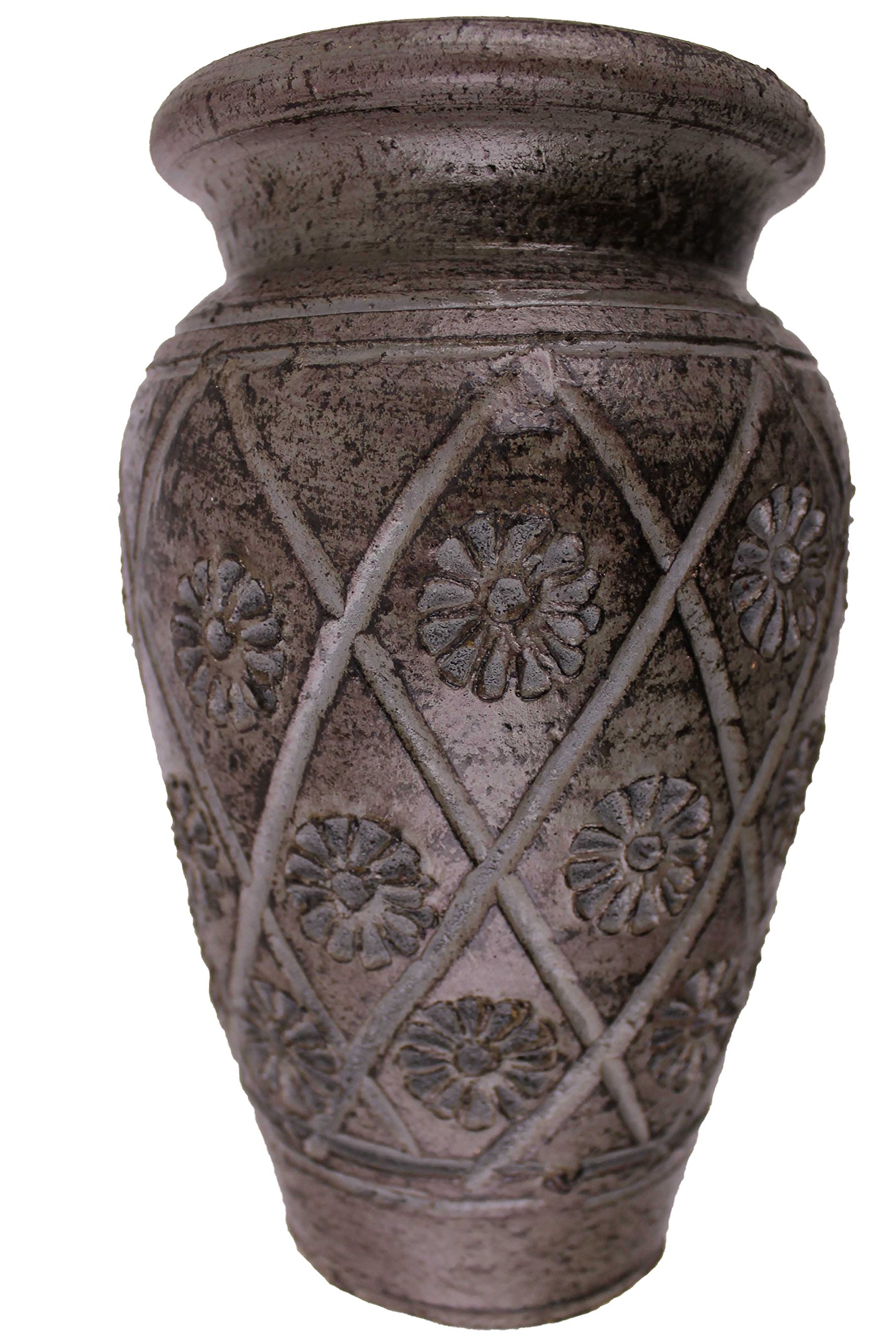Vase en argile Rotfuchs 20 cm de haut rouge pour décoration de maison