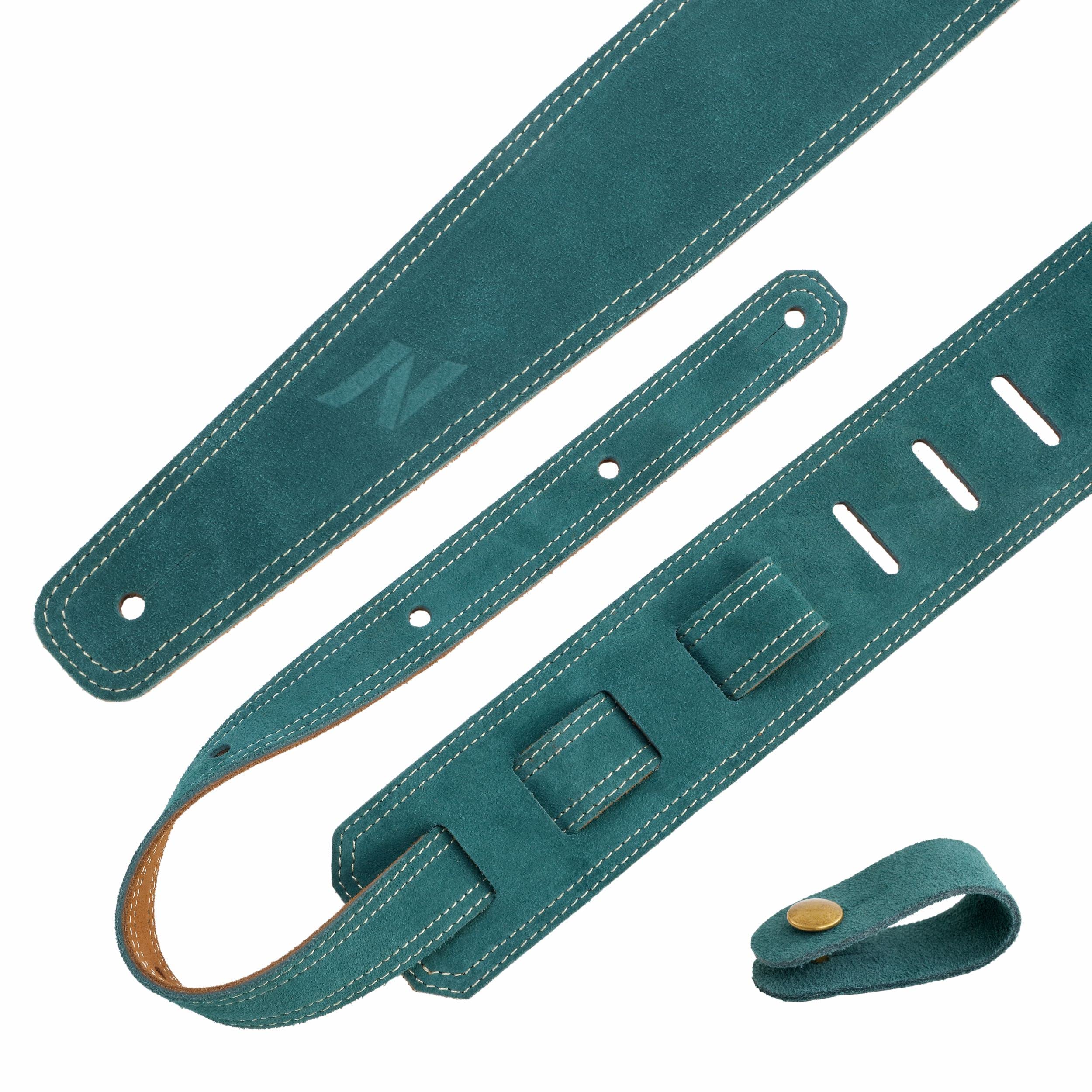 Nefelibata sangle de guitare en cuir 2,5" avec rembourrage en mousse, pour guitares acoustiques, basses et électriques