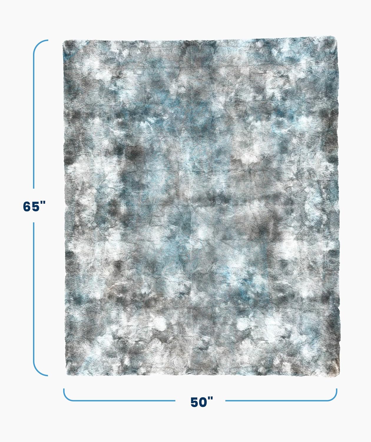 Everlasting Comfort Soft & Comfortable Arctic Blue Faux Fur Throw Blanket for Couch - (50"x65") Minky & Fluffy Fall Blankets & Throws, Plush Fuzzy Cover for Bed, Sofa & Living Room - Cozy Home Decor - Image 9