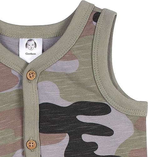 Miniatura 3 de Gerber Paquete de 2 mamelucos de pierna corta para bebé niño