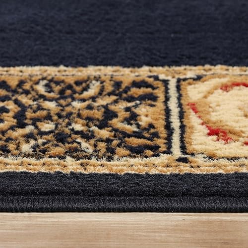 Miniatura 5 de Superior Elegant Medallion Collection - Alfombra de área de 5 x 8 pies, atractiva alfombra con respaldo de yute, estructura tejida duradera y