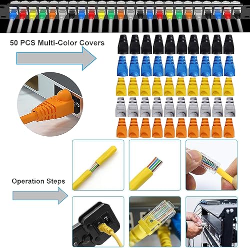 Miniatura 6 de TAIWAIN - Herramienta de mantenimiento de reparación de prensado de cables RJ45, Cat5 Cat6, crimpadora portátil de red, conectores 8P4P6P, cortador