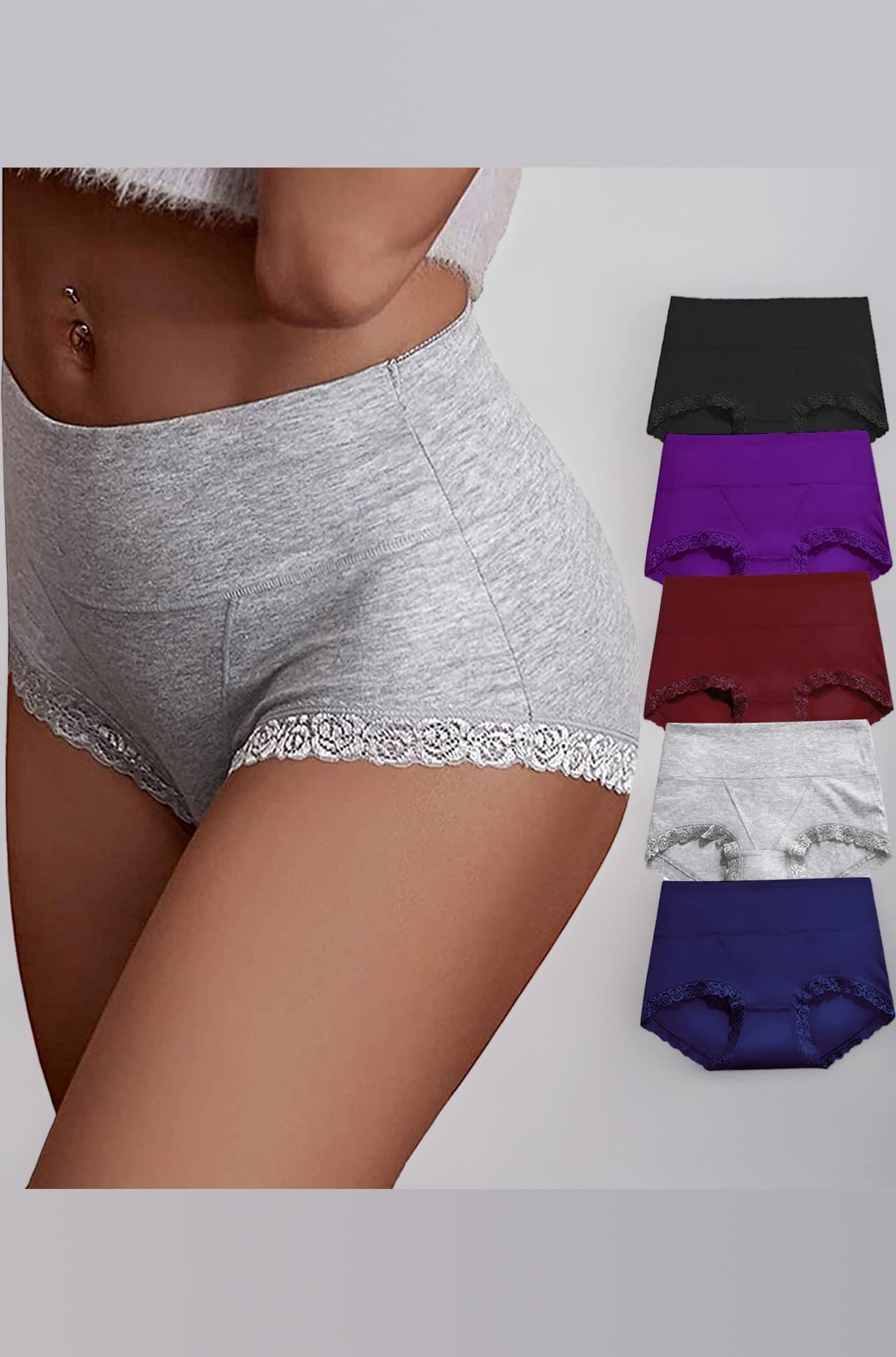 Women's Cotton Underwear,Soft Underwear Women Briefs,Ladies Comfort Breathable Underpants Panties