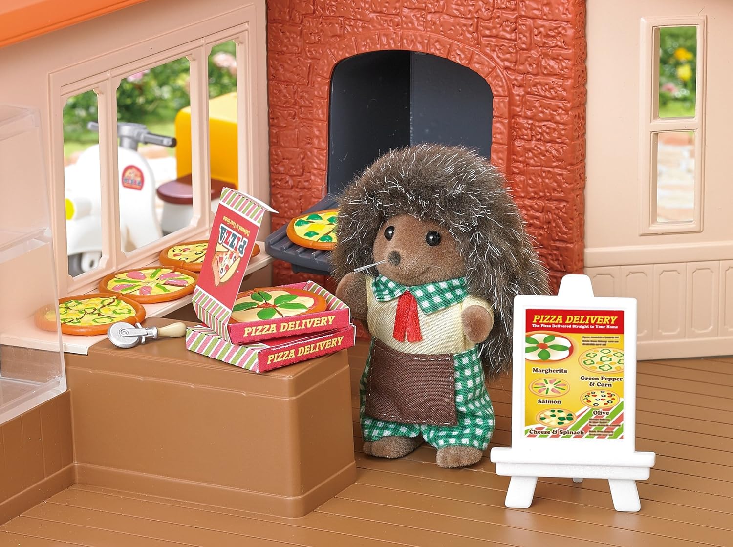 Sylvanian Families shops deliver Pizzeria's set
