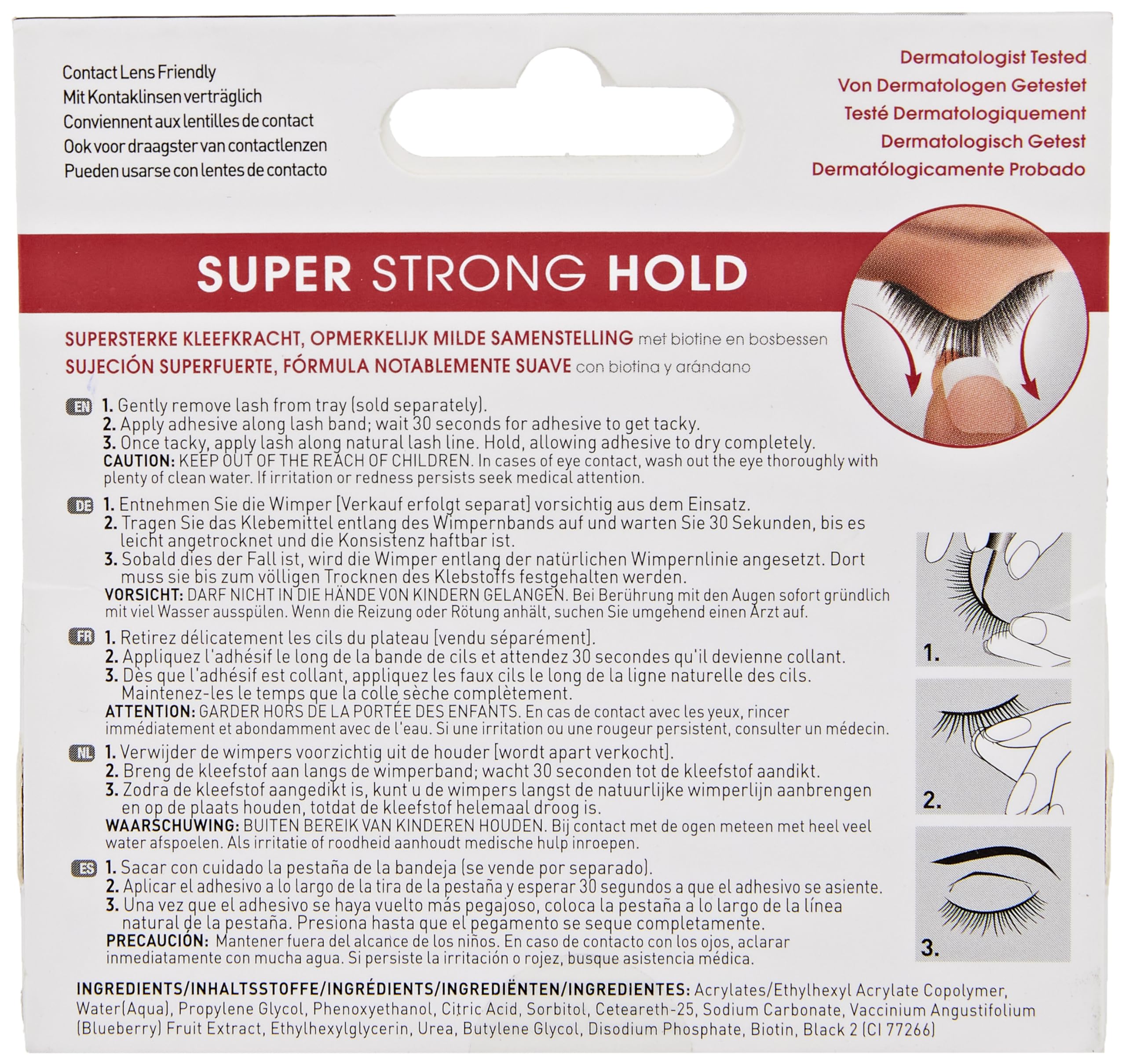 KISS Lash Couture, Lash Glue, Super Strong Strip Lash Adhesive, Black, Includes Lash Adhesive, Long Lasting Wear, Can Be Used with Strip Lashes and Lash Clusters