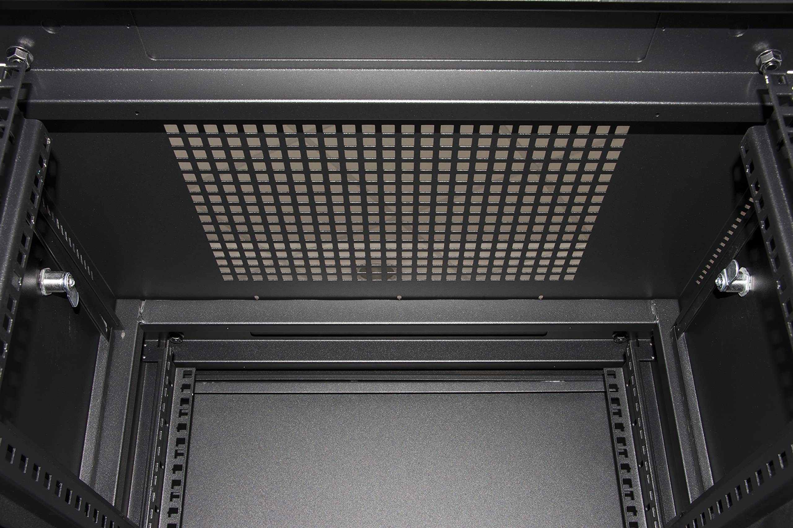 LINK LK1932U66NFP - Armadio Rack 19" 32U per Reti – 1610x600x600 mm, Nero, Porta in Vetro, per Server, Switch e Apparecchiature IT