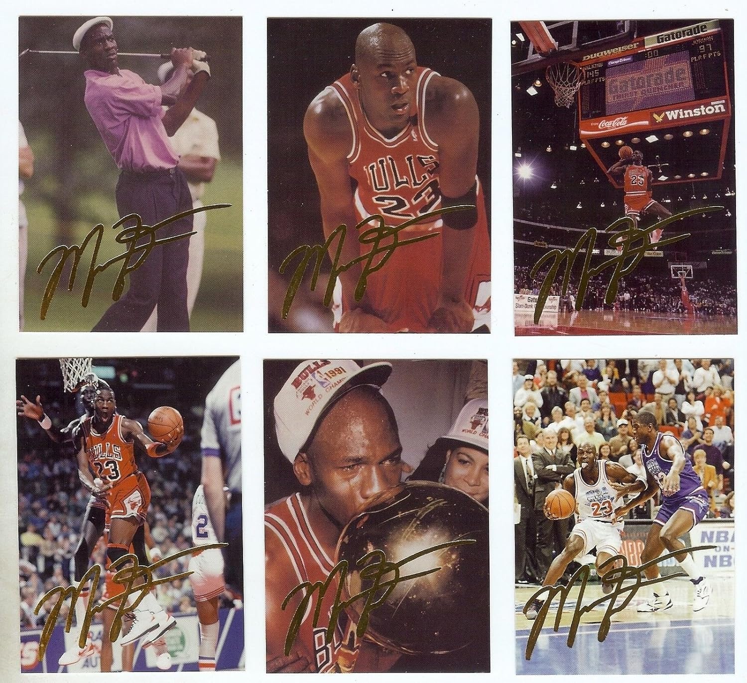Michael Jordan 1993年 アメリカホールディングカンパニー 6インチカード D セット ロット マジック ジョンソンボーナス フォト カード コイン Amazon