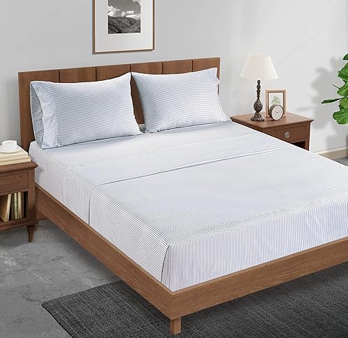 Miniatura 4 de Lane Linen Juego de 2 fundas de almohada 100% algodón orgánico tamaño estándar (20 x 26 pulgadas), fundas de almohada de algodón tamaño estándar