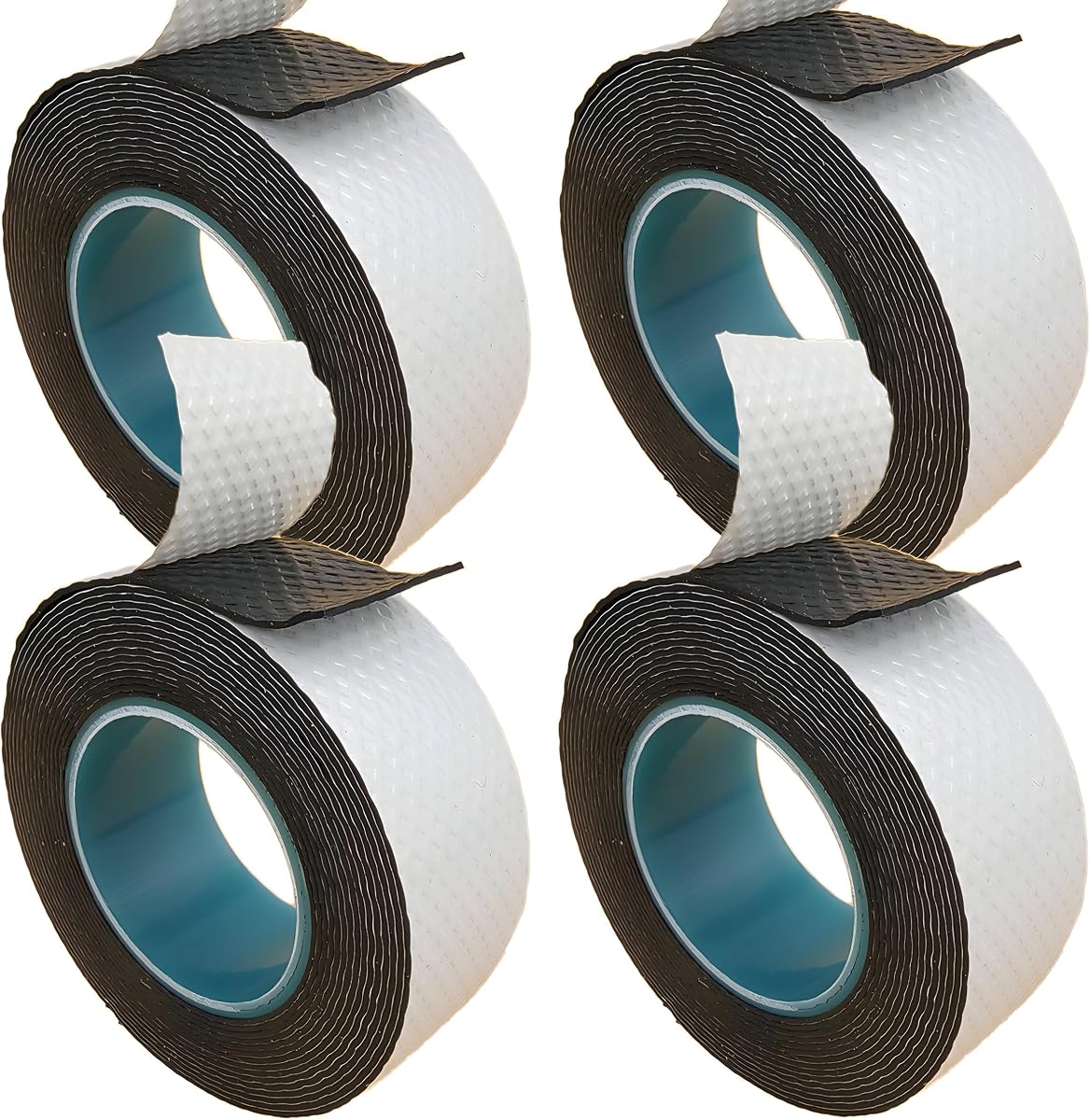 4 Rolls Butyl Rubber Self-Fusing Tape | IP67 Waterproof & 35KV Insulated | Extreme Cold/Hot Resistance (-4°F to 194°F) | for Electrical Joints, Pipe Leaks, Handlebar Grip Wrap (1" x10FT)