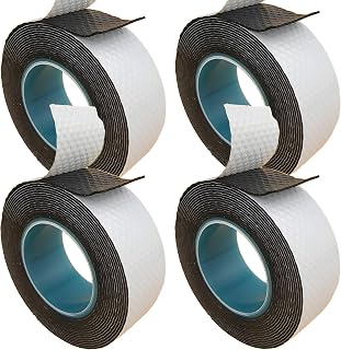 4 Rolls Butyl Rubber Self-Fusing Tape | IP67 Waterproof & 35KV Insulated | Extreme Cold/Hot Resistance (-4°F to 194°F) | for Electrical Joints, Pipe Leaks, Handlebar Grip Wrap (1" x10FT)