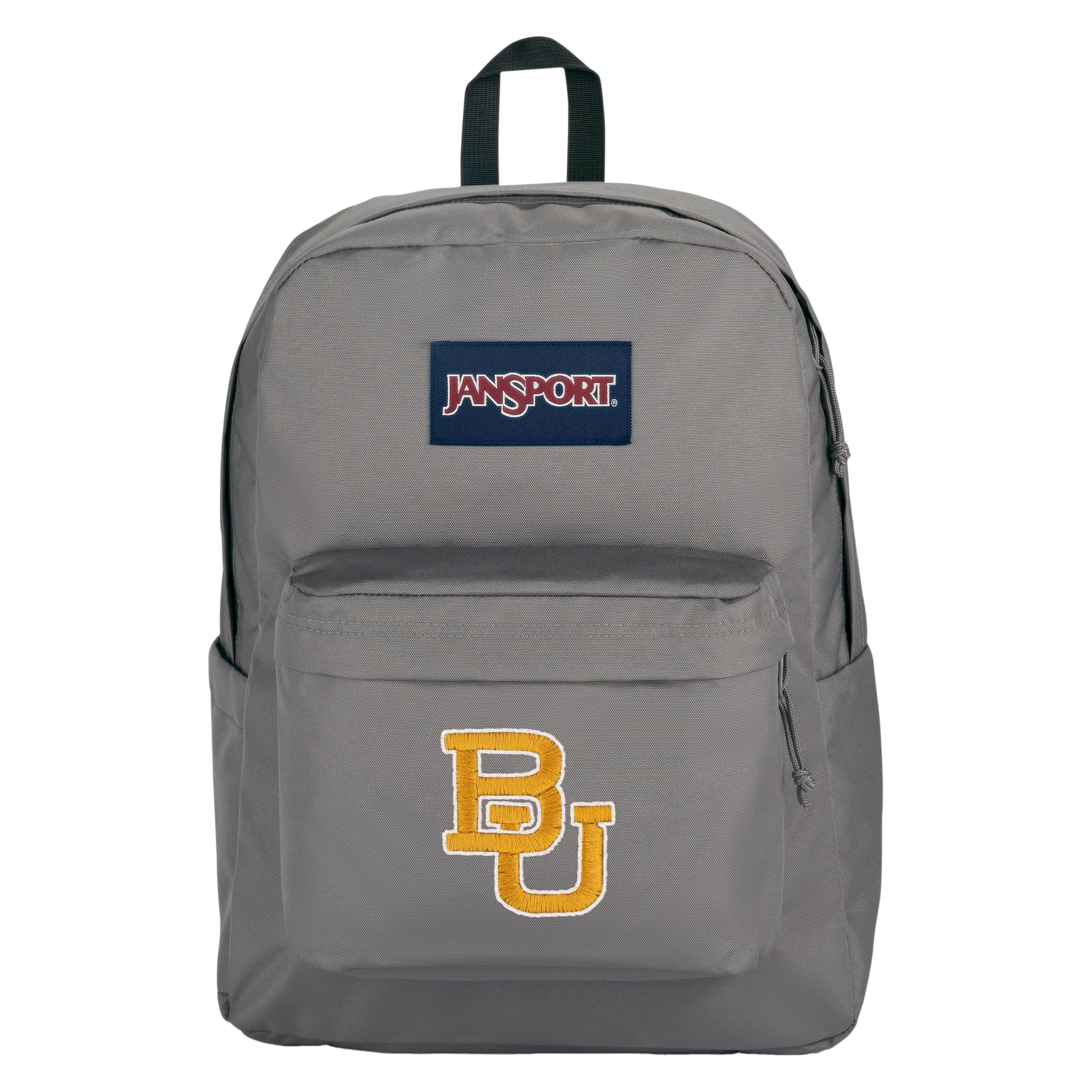JanSport NCAA Officially Licensed Backpack, Baylor Bears, Superbreak Plus with Padded 15'' Laptop Sleeve, Spacious Computer Bag for Men &amp; Women, Durable Daypack with Bottle Pocket, Graphite Grey