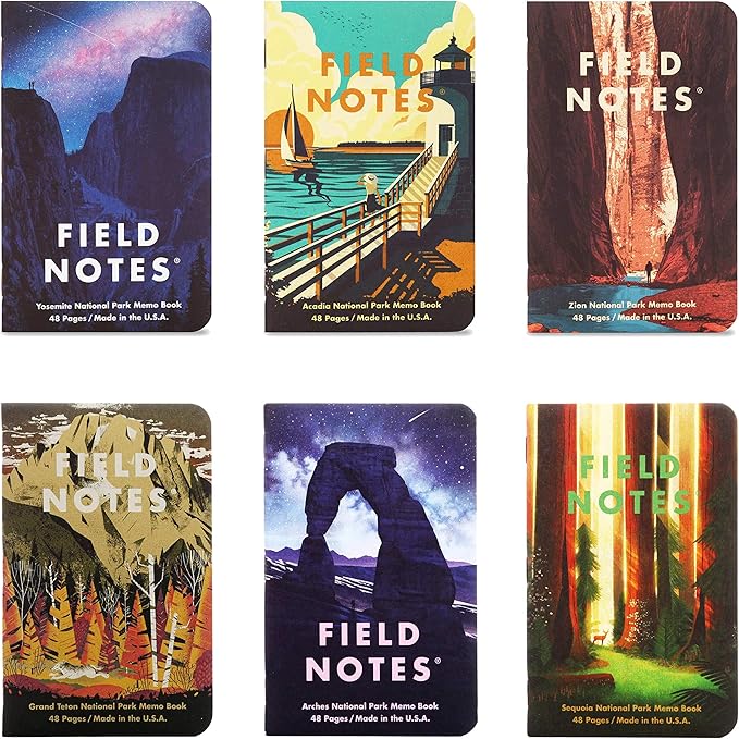 Field Notes National Parks Series Bundle of 6 Notebooks