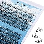 Lash Clusters 240pcs GEMERRY Individual Lashes 0.07mm 20P+30P D Curl Mix 8-16mm Cluster Lashes Natural Soft Mixed Tray Eyelash Clusters DIY Eyelash Extensions