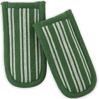 Sticky Toffee Pan Handle Covers 2-Pack – 3x6 in Green Heat Resistant Sleeves for Cast Iron Skillets and Hot Pots, Oeko-Tex Cotton Grip Holders