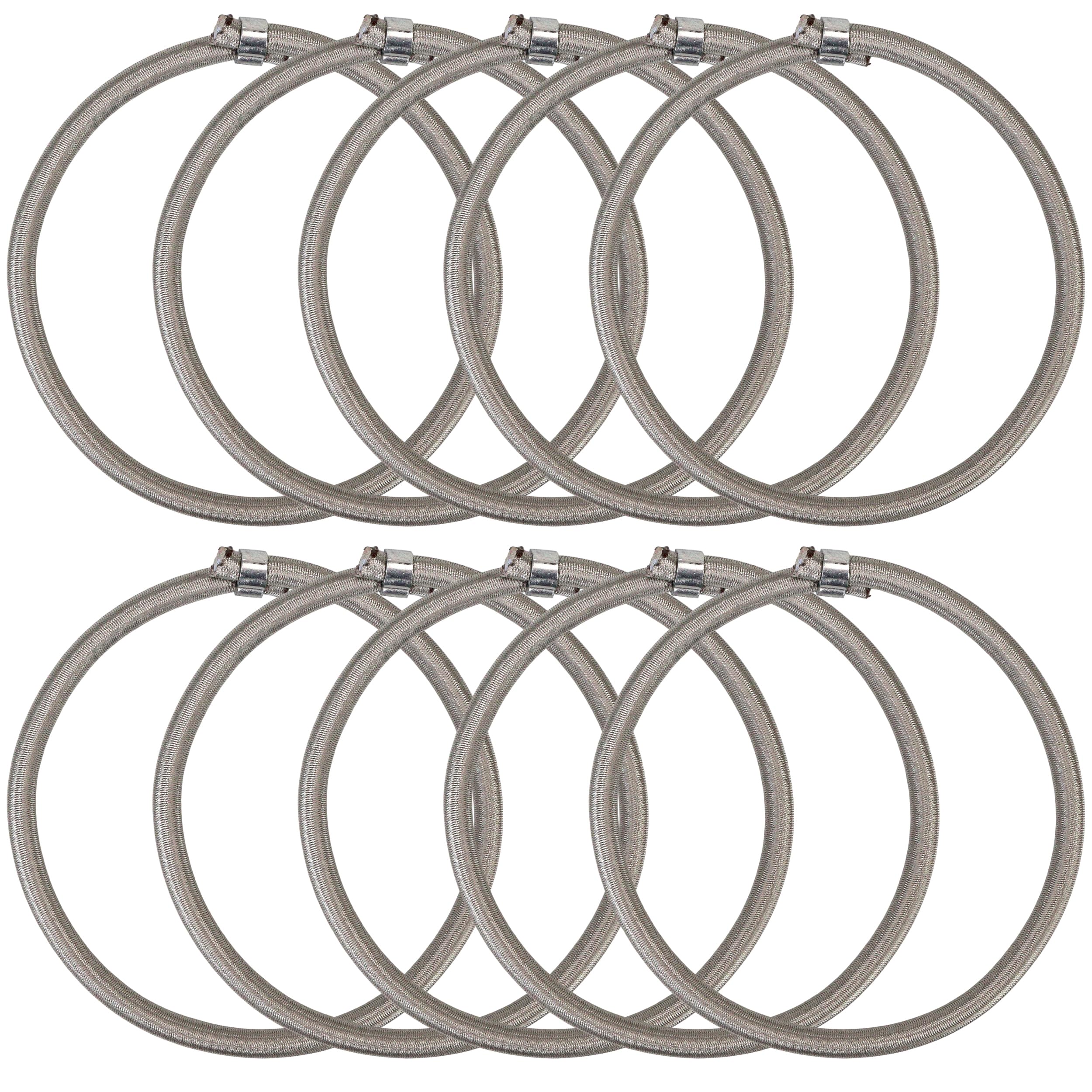 Bandes élastiques trampoline 12,7 cm, tendeur bâche gris 136 kg
