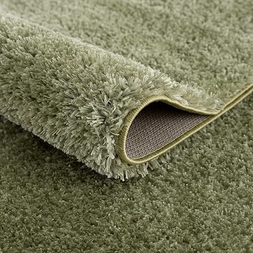 Miniatura 6 de Hauteloom Heavenly - Alfombra de pelo largo sólido para sala de estar y dormitorio, alfombra de pelo alto, alfombra de felpa suave y acogedora,