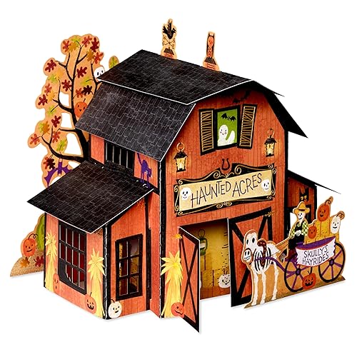 American Greetings Magic Moments Halloween Haunted Barn Pop Up Paper