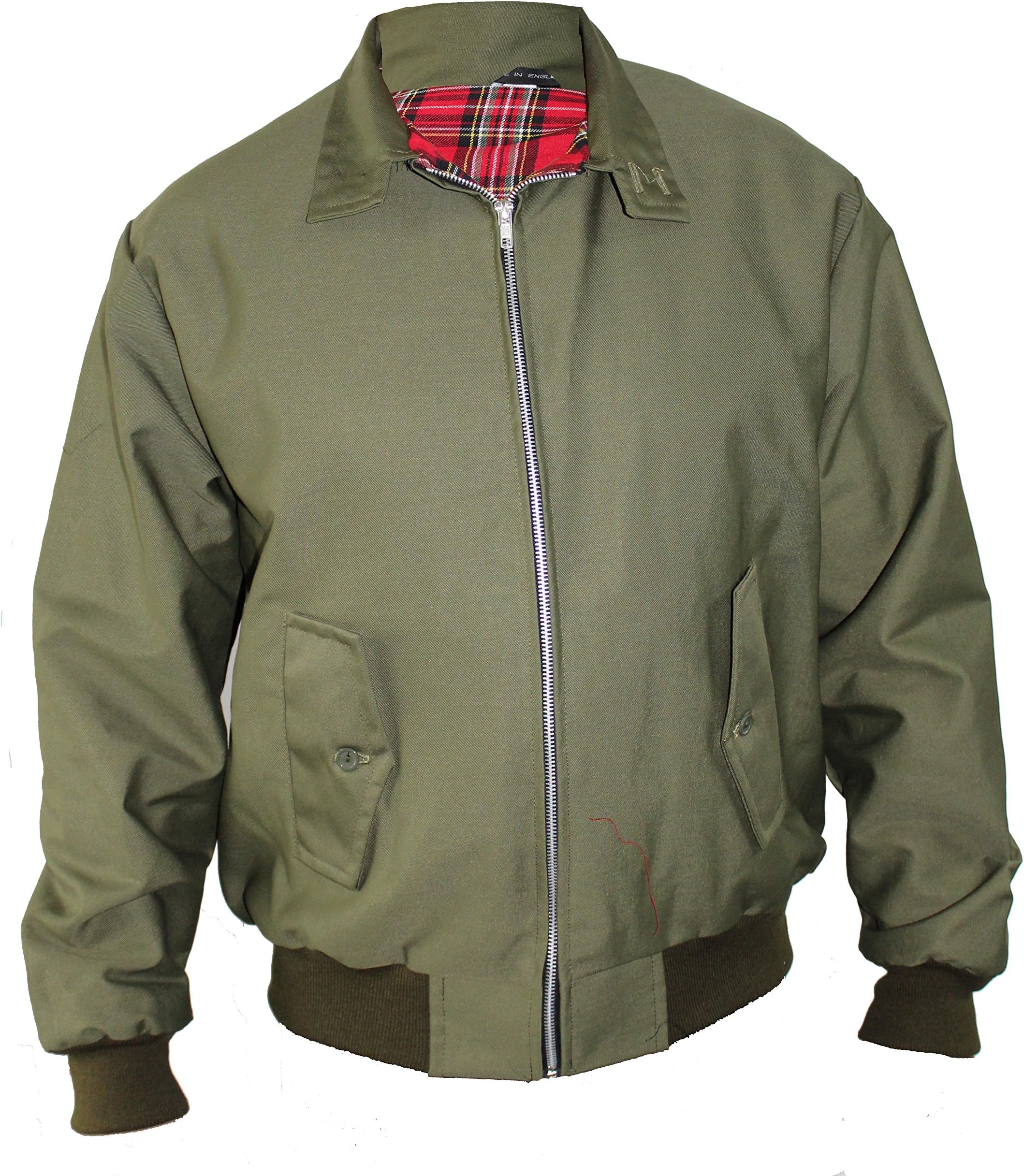 SKYTEX UKHarrington Jacket Classic/Retro/Mod/Scooter by SKYTEXUK, 10 Colours, Sizes XS - 8XL