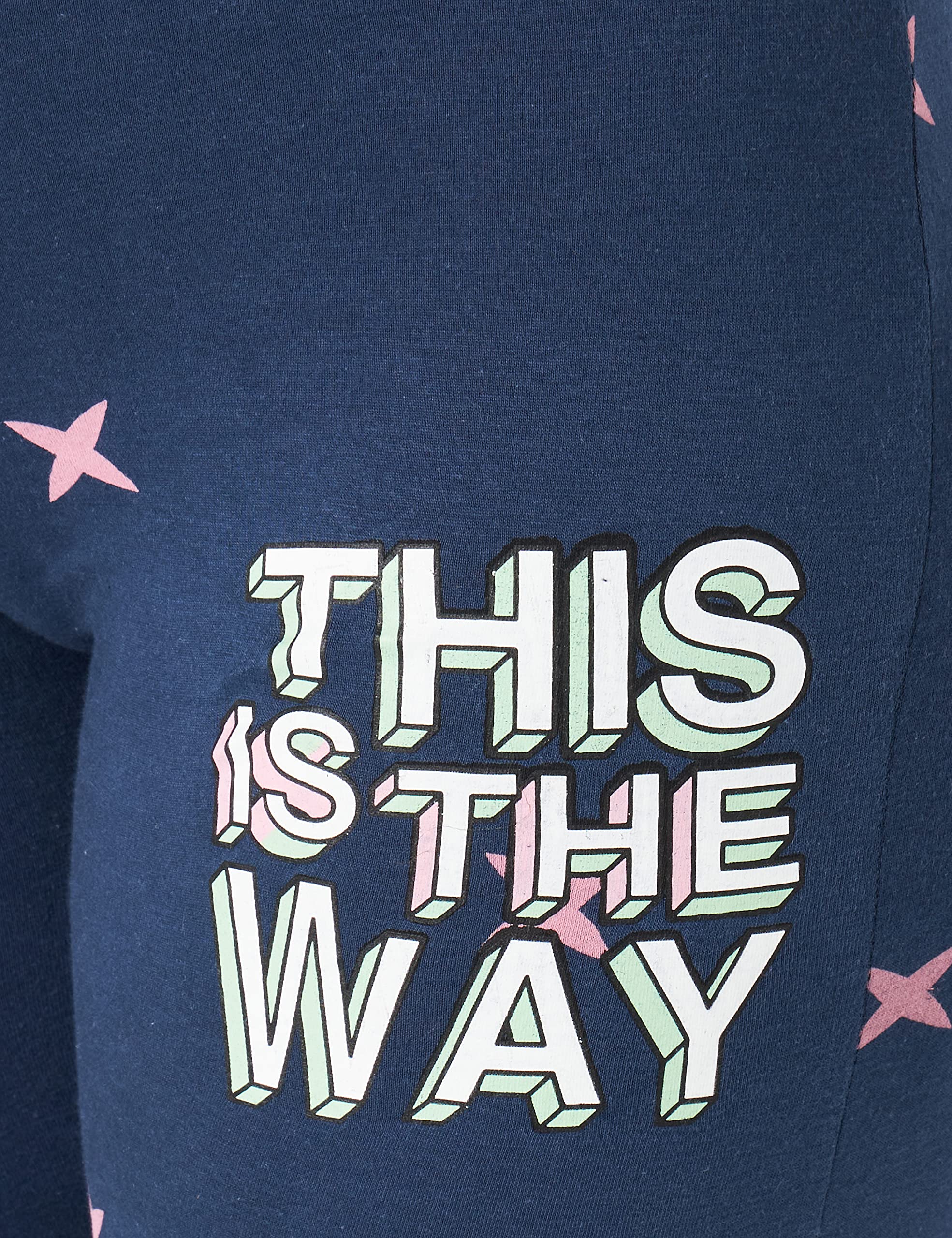CERDÁ LIFE'S LITTLE MOMENTS Pijama Mujer Invierno de Baby Yoda [ The Mandalorian ] 100% de Algodón con Camiseta Manga Pantalon Largo Juego, Blanco, S, 2900000347_T2S-C76