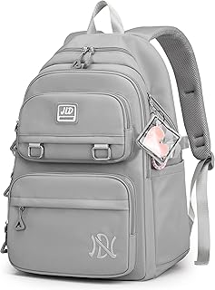 Mochila casual feminina de grande capacidade para viagem bolsa escolar estudante pode conter notebook de 15,6 polegadas JWPJ9375  