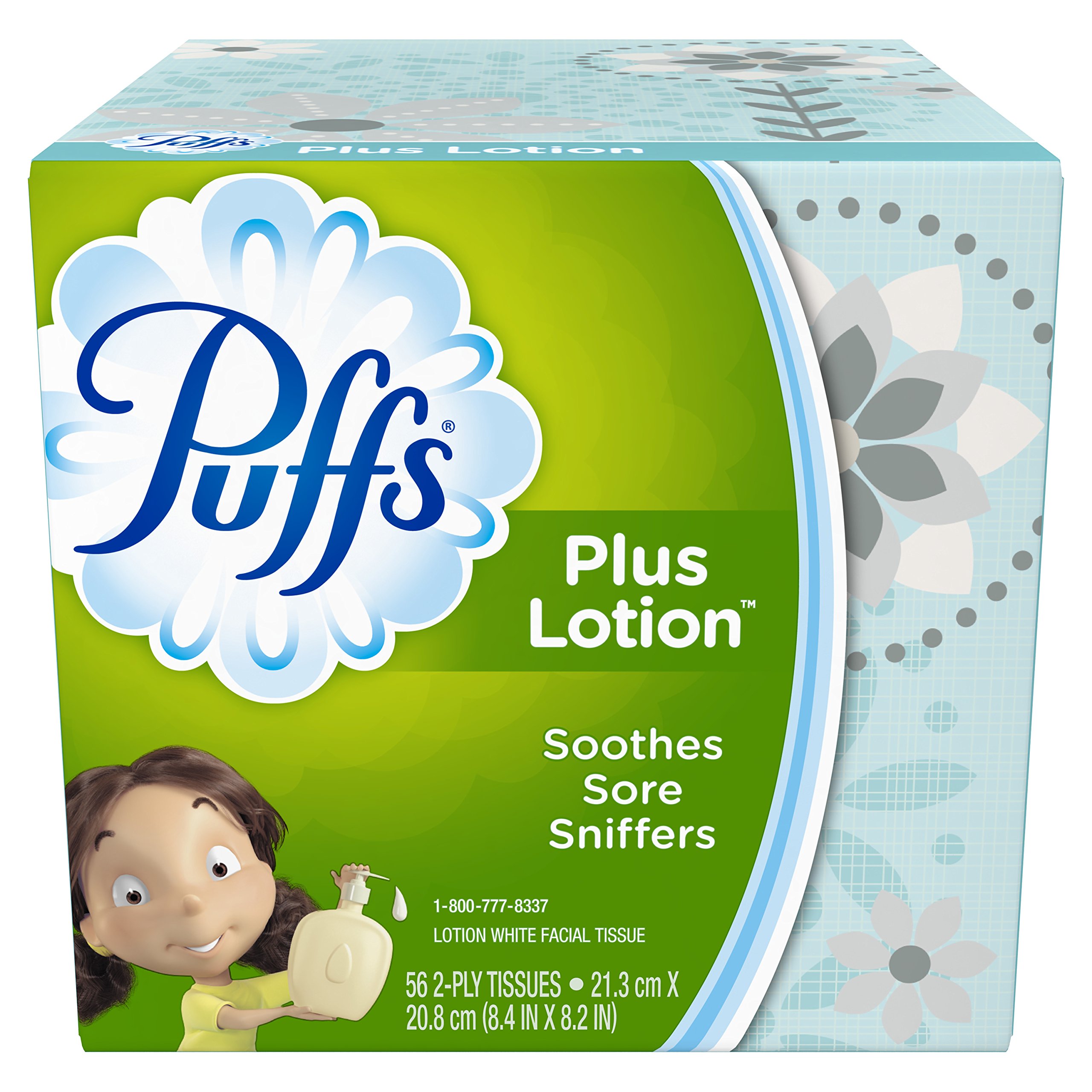 Puffs Plus Lotion Facial Tissues 1 Cube 56 per Box