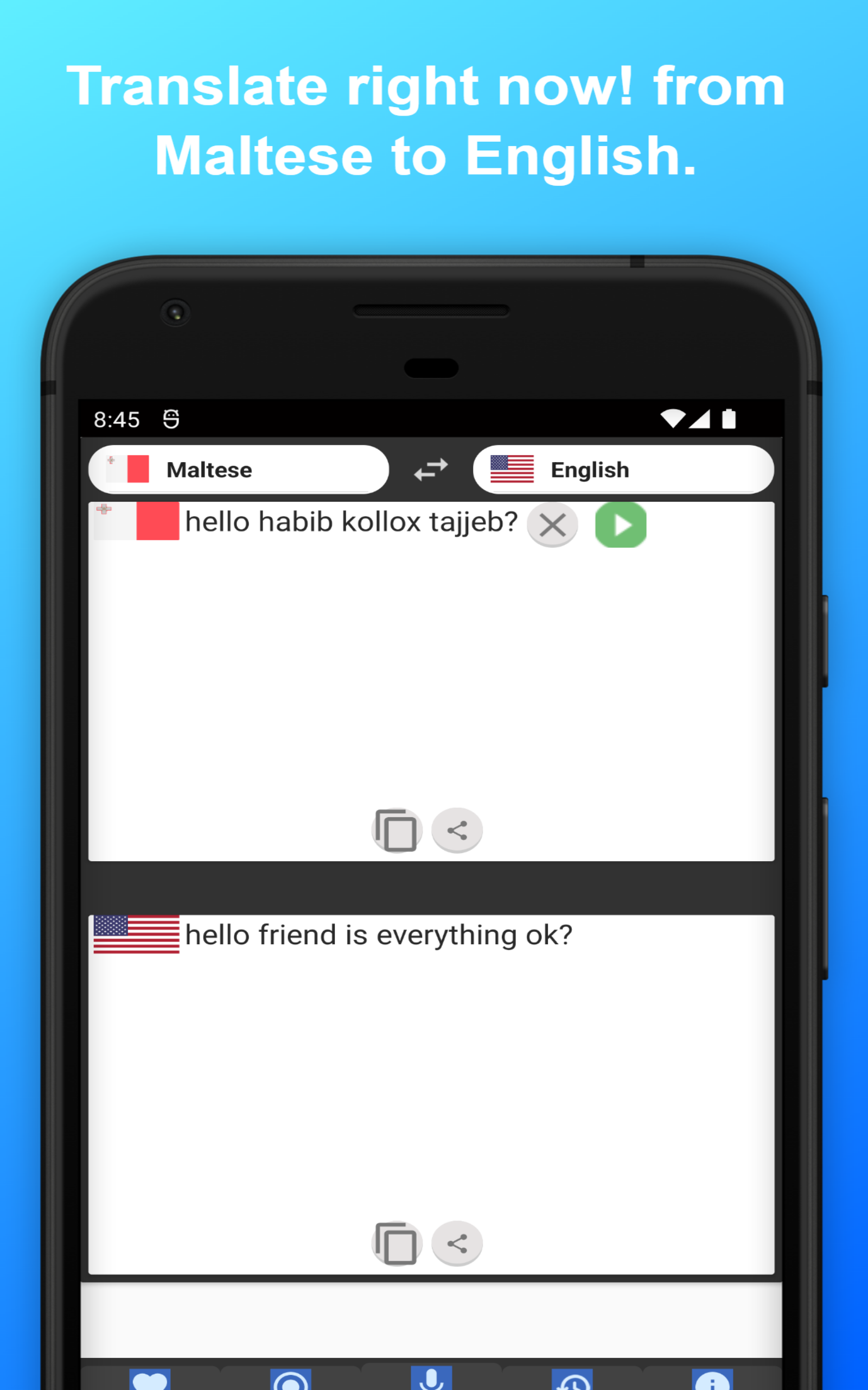 English to Maltese Translator to Translate to for Free on Telephone and