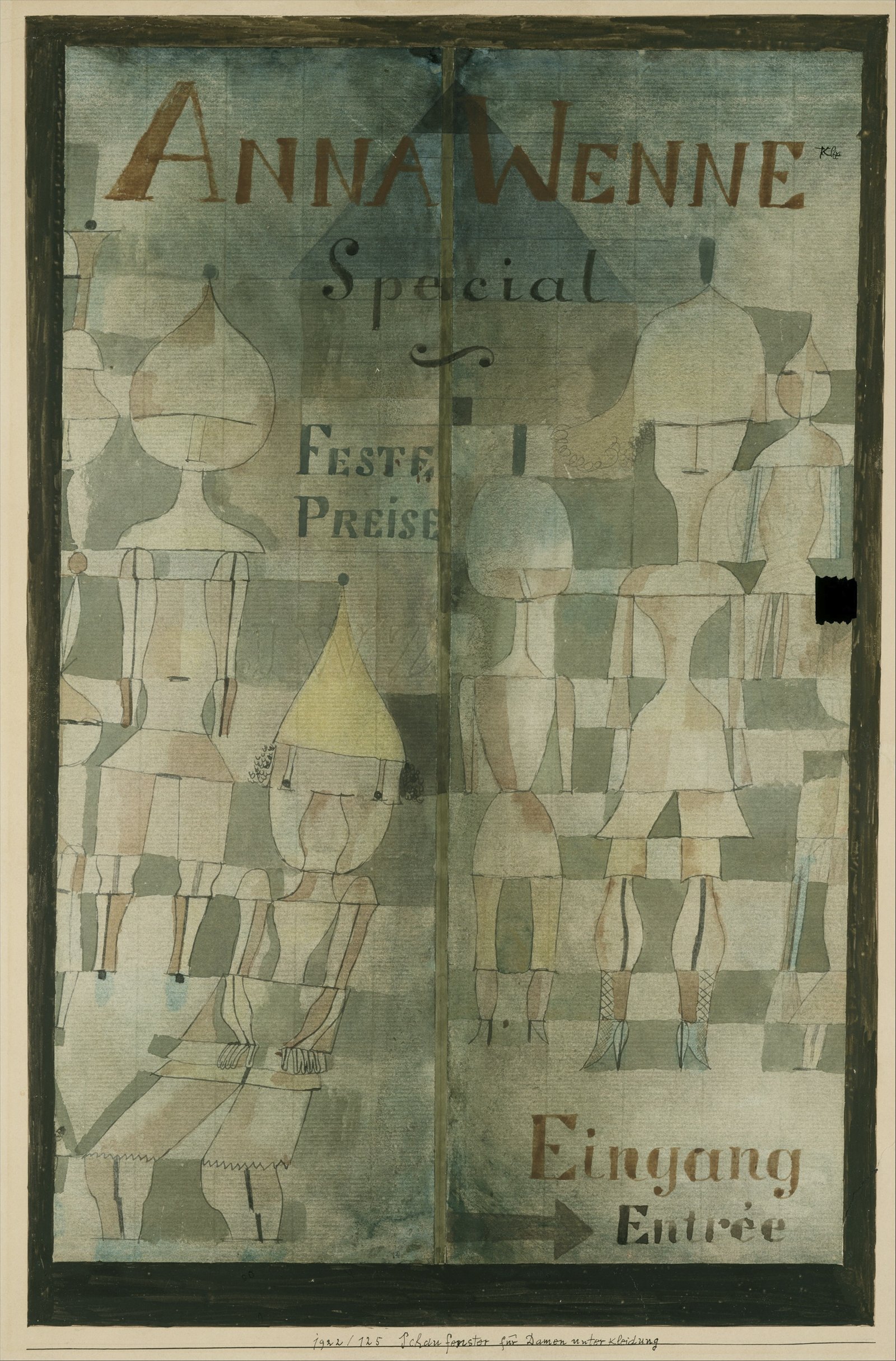 Lámina archival Paul Klee Window Display for Lingerie en acabado mate premium