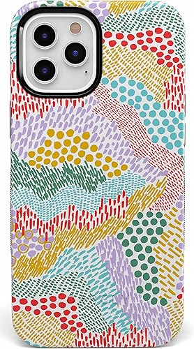 Vista 112 de Casely Funda para iPhone 12/12 Pro Compatible con MagSafe Funda de mármol negro