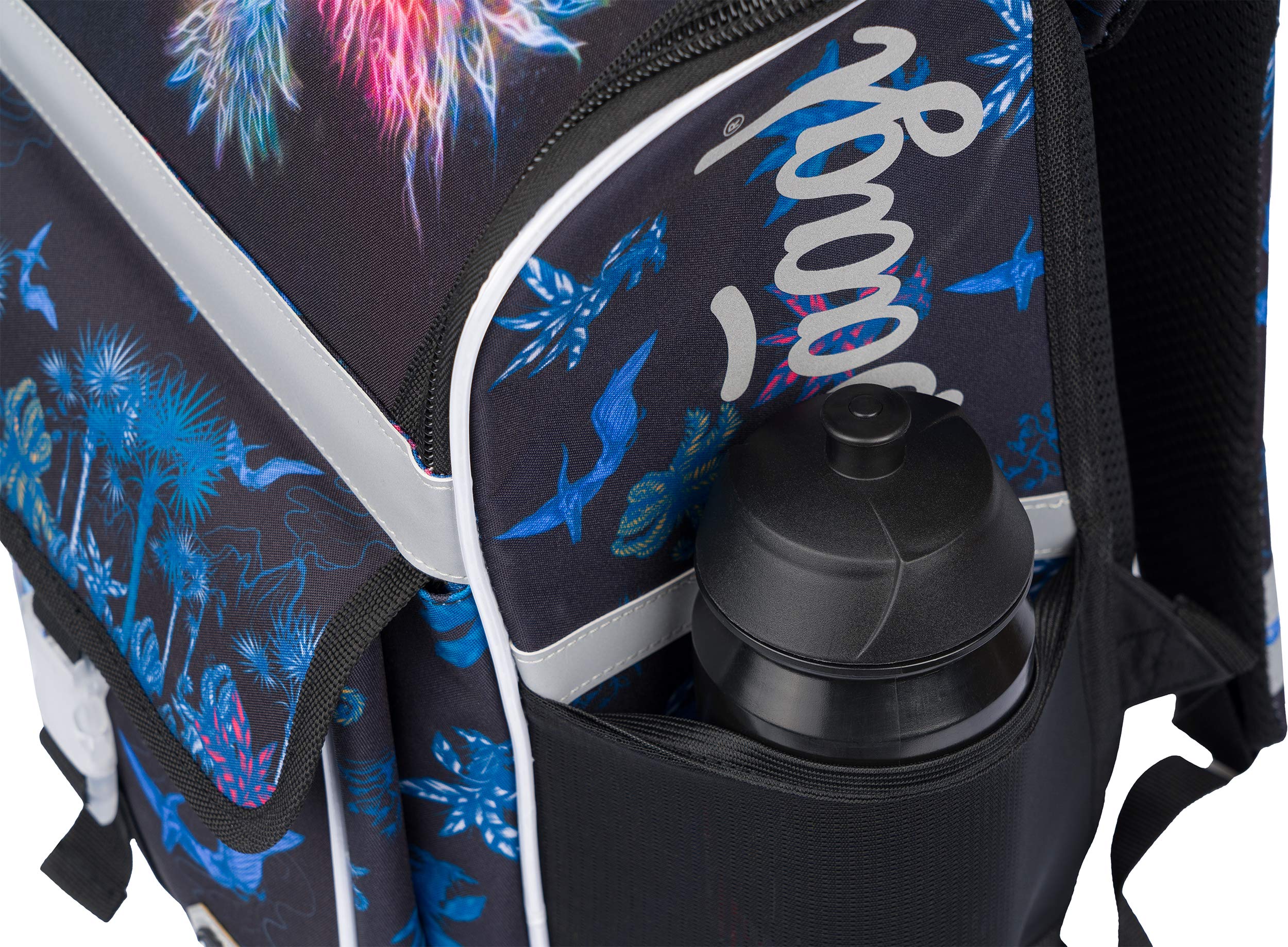 Mochila escolar para niños y niñas, juego de 3 piezas, mochila escolar Zippy a partir de 1ª clase, mochila escolar con correa para el pecho