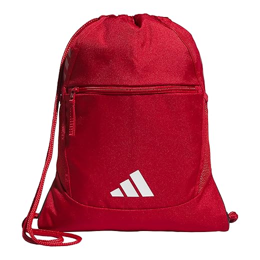 adidas Stadium Sackpack – Drawstring Backpack for Sports, Small Gym Bag, 13L