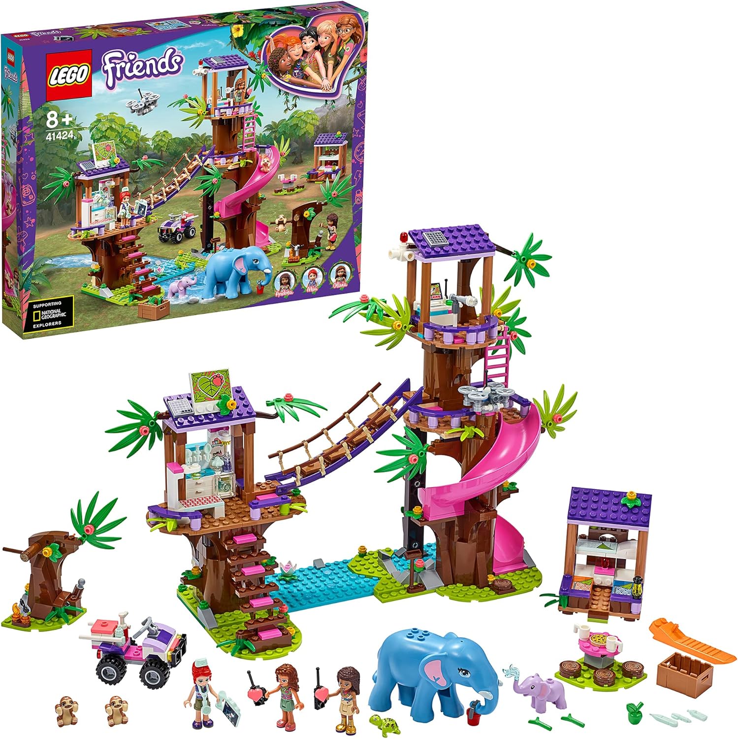 LEGO Friends Jungle Rescue Base Set with Treehouse Philippines Ubuy