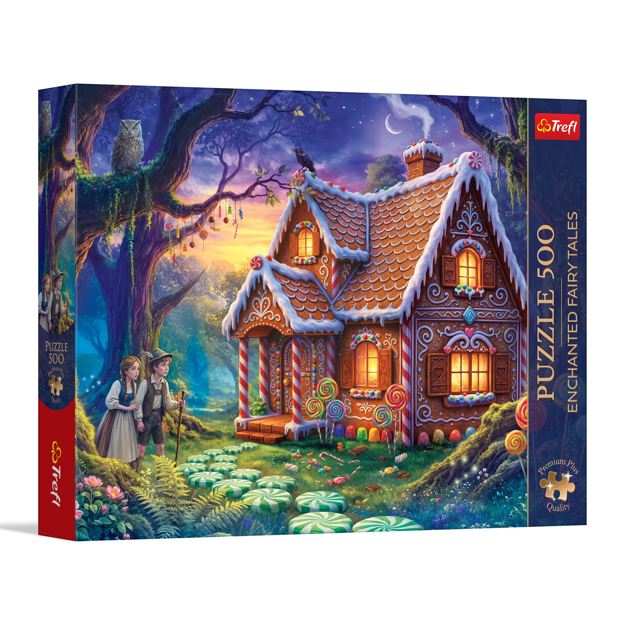 Trefl Premium Plus Quality - Hansel and Gretel - 500 Pieces - Timeless Themes Series Pieces for Adults and Kids Ages 10+