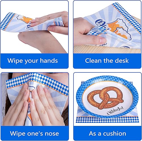 Miniatura 6 de 100 servilletas de Mardi Gras, servilletas decorativas para almuerzo, picnic, fiestas, eventos, suministros de vajilla