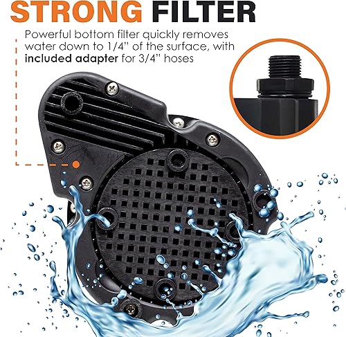 Miniatura 5 de DrainX Kit de lavado de calentador de agua sin tanque con solución descalcificadora líquida ecológica, mangueras de acero, bomba extra fuerte de 16
