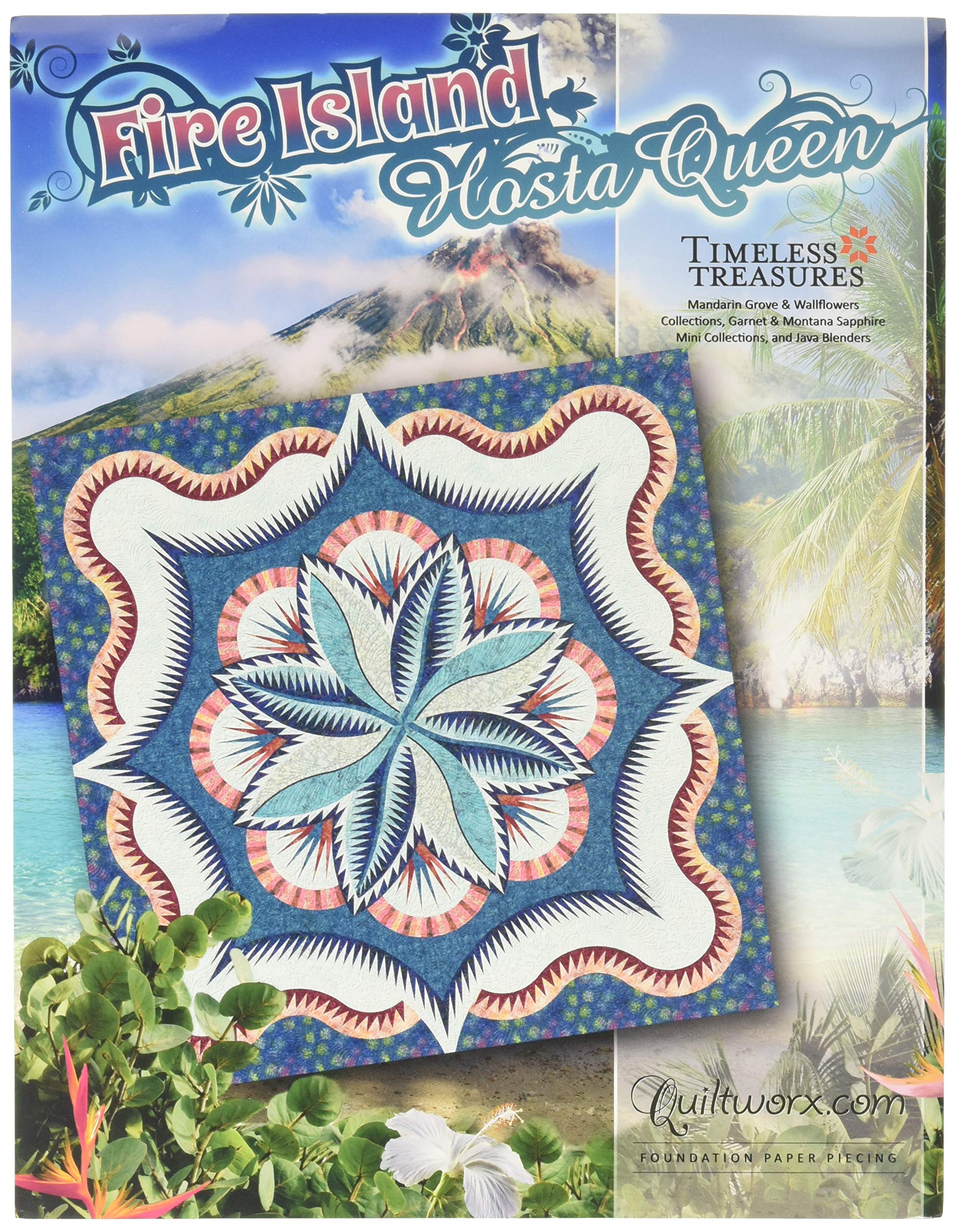 Fire Island Hosta Queen Quilt Pattern
