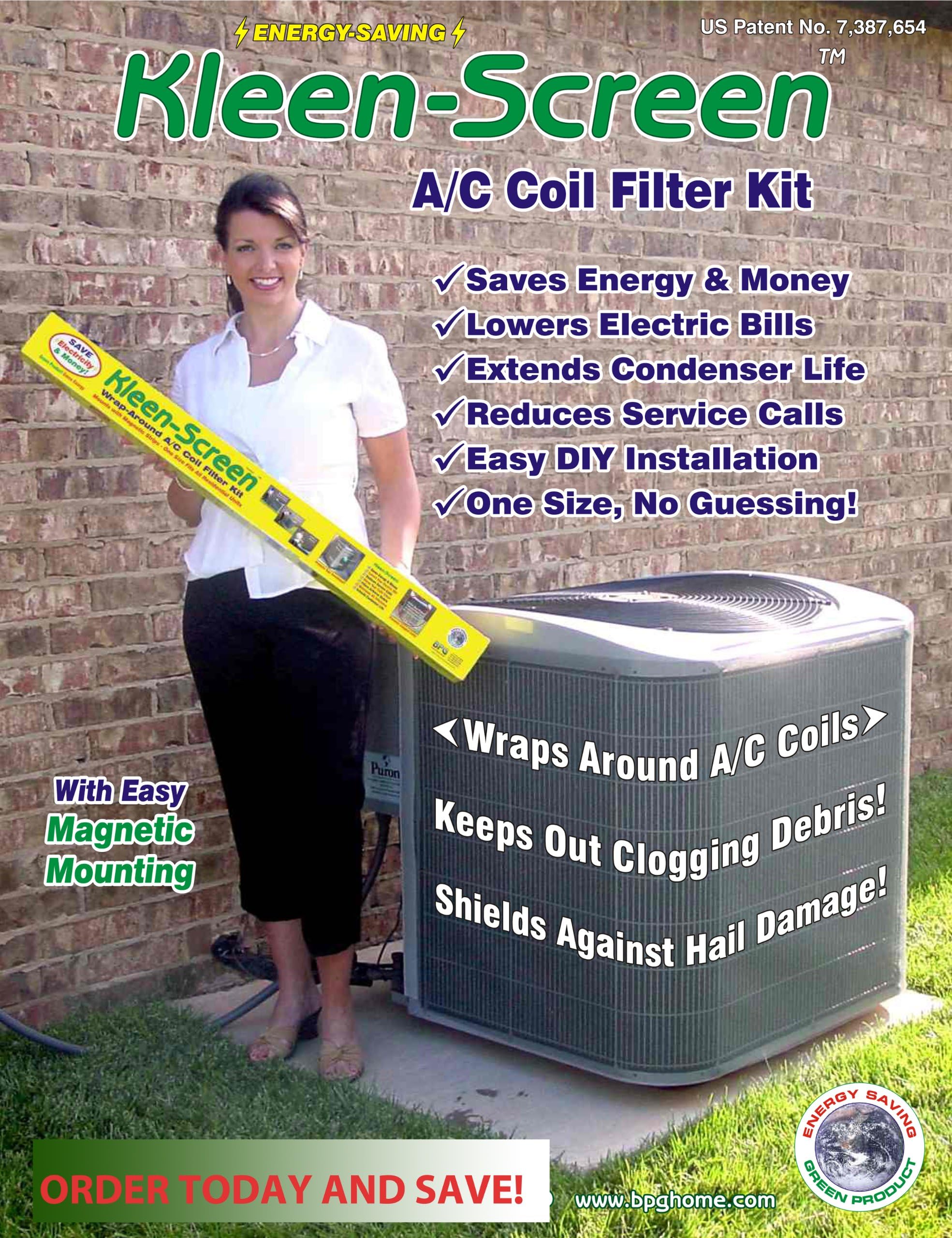 Byers Product Group Kleen-Screen Wrap Around A/C Coil Filter Kit