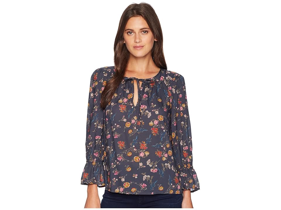 

Lucky Brand Printed Bell Sleeve Top (Multi) Women's Clothing