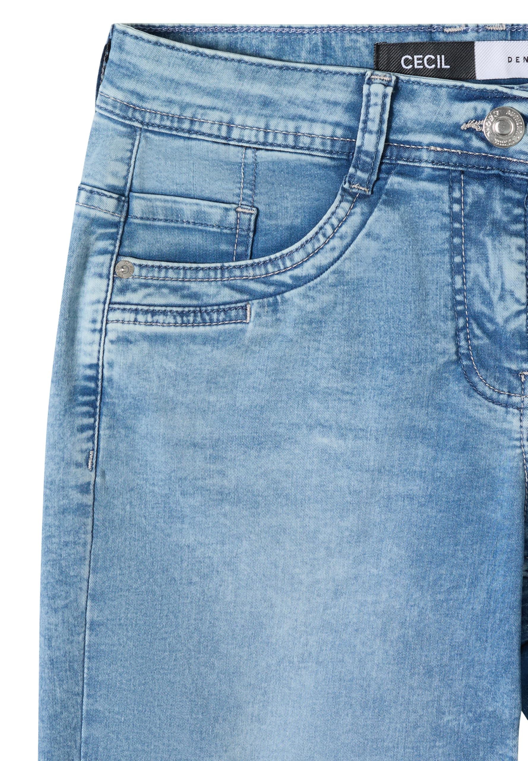 Cecil Damen Slim Leg Jeansshorts im Casual Fit