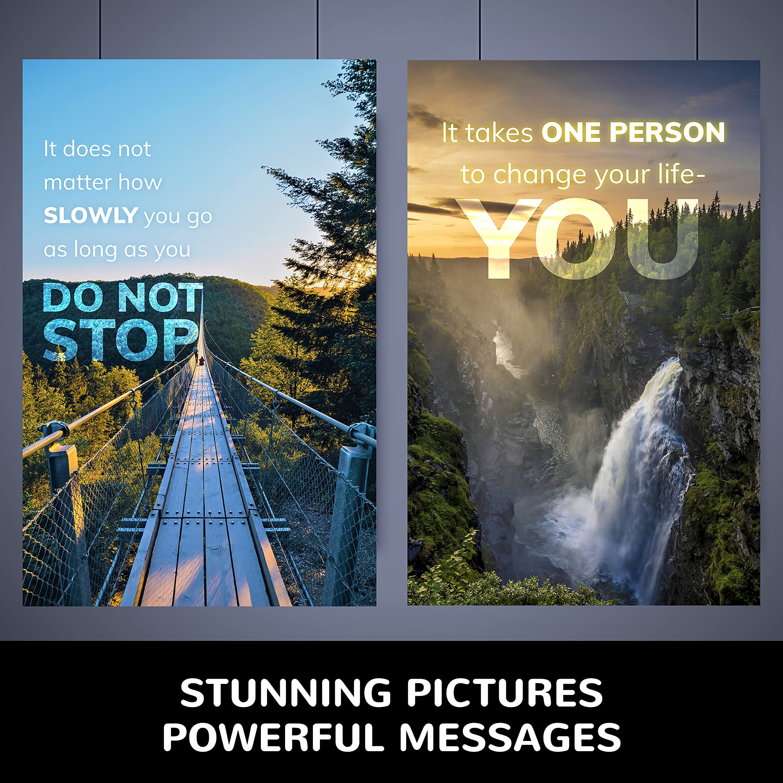 Buy 6 Inspirational Posters Motivational Wall Art for Home