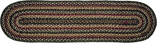 Colección Tartan Premium trenzada Estilo primitivo, rústico, campestre, rústico Yutealgodón 30 días sin riesgo Alfombra de acentotapete para