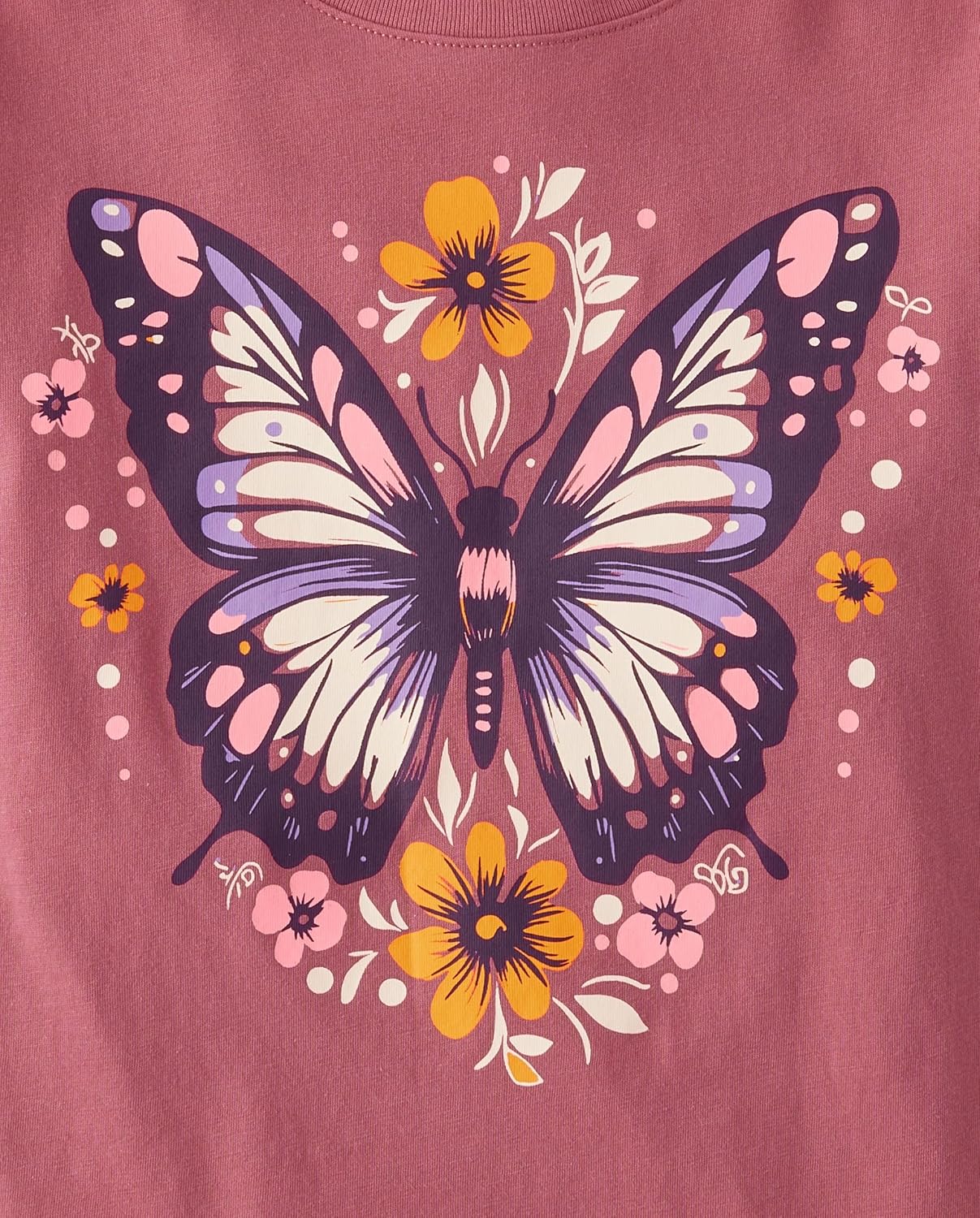 The Children's Place Girls Unicorns,Sports,Butterflies Long Sleeve Graphic T-Shirts,2 Pack - Image 3