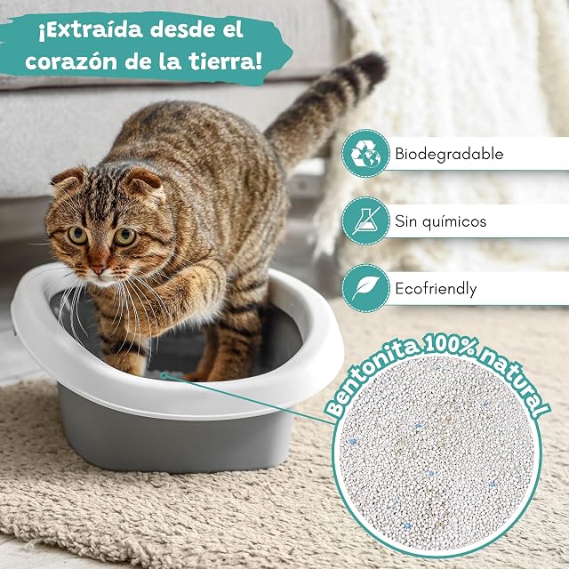 Foto 3 de 4 de Catter Litter Arena Aglomerante para Gatos con Aroma a Jabón de Marsella, Formato 10L, Alta Absorción