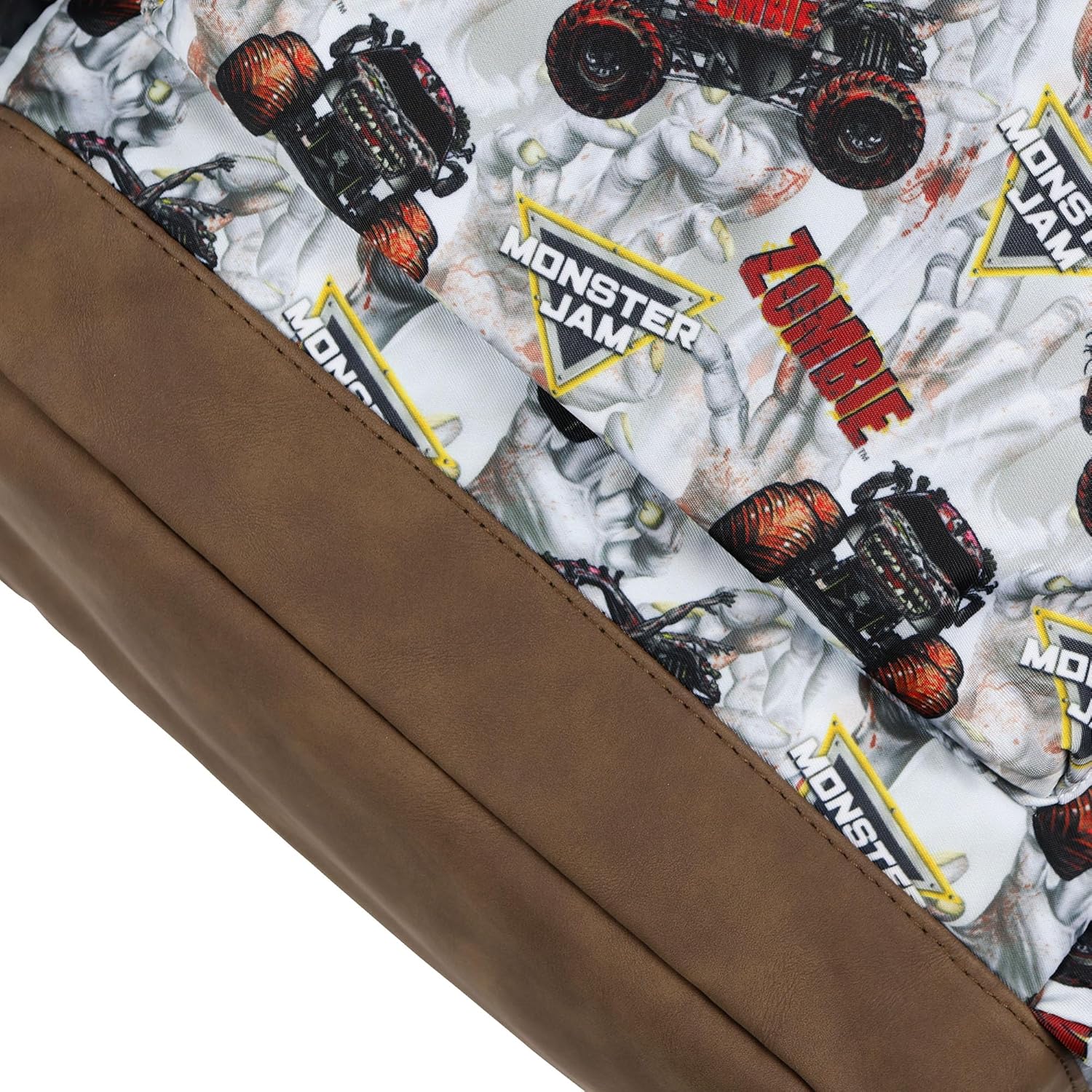 INTIMO Monster Jam Zombie Backpack All Over Design 16" Book Bag School Tech Sleeve