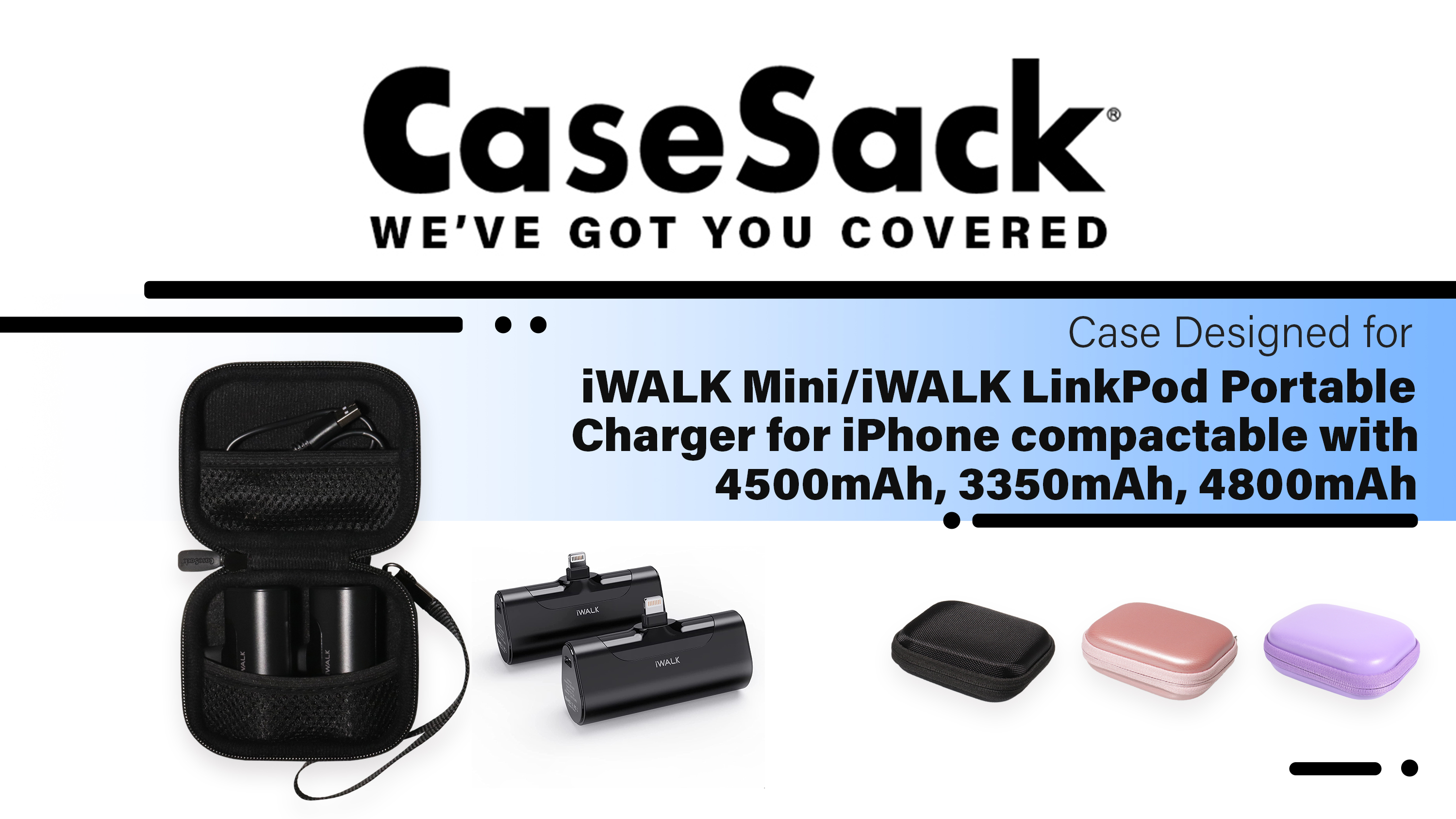 Cargador portátil iWALK Dual USB-C 3350mAh a 4800mAh miniatura 7