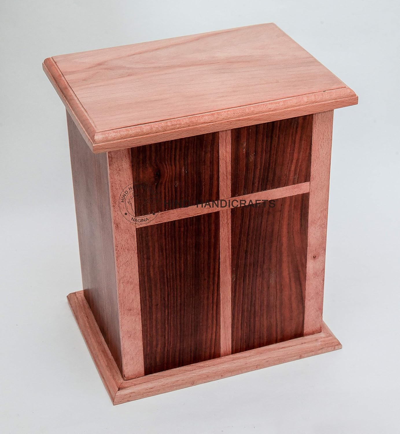 Engraved Wooden Cremation Urns for Human Ashes Adult Large, Rosewood Wooden Box Funeral Urns for Human Ashes (10" x 8.5" x 6.5" - 250 lbs or 113 kg, Plane 1)