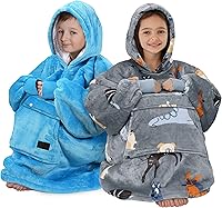 Vista 171 de Catalonia Blanket Hoodie for Kids, Oversized Wearable Sherpa Sweatshirt Pullover for Teens Youth, Gift Idea